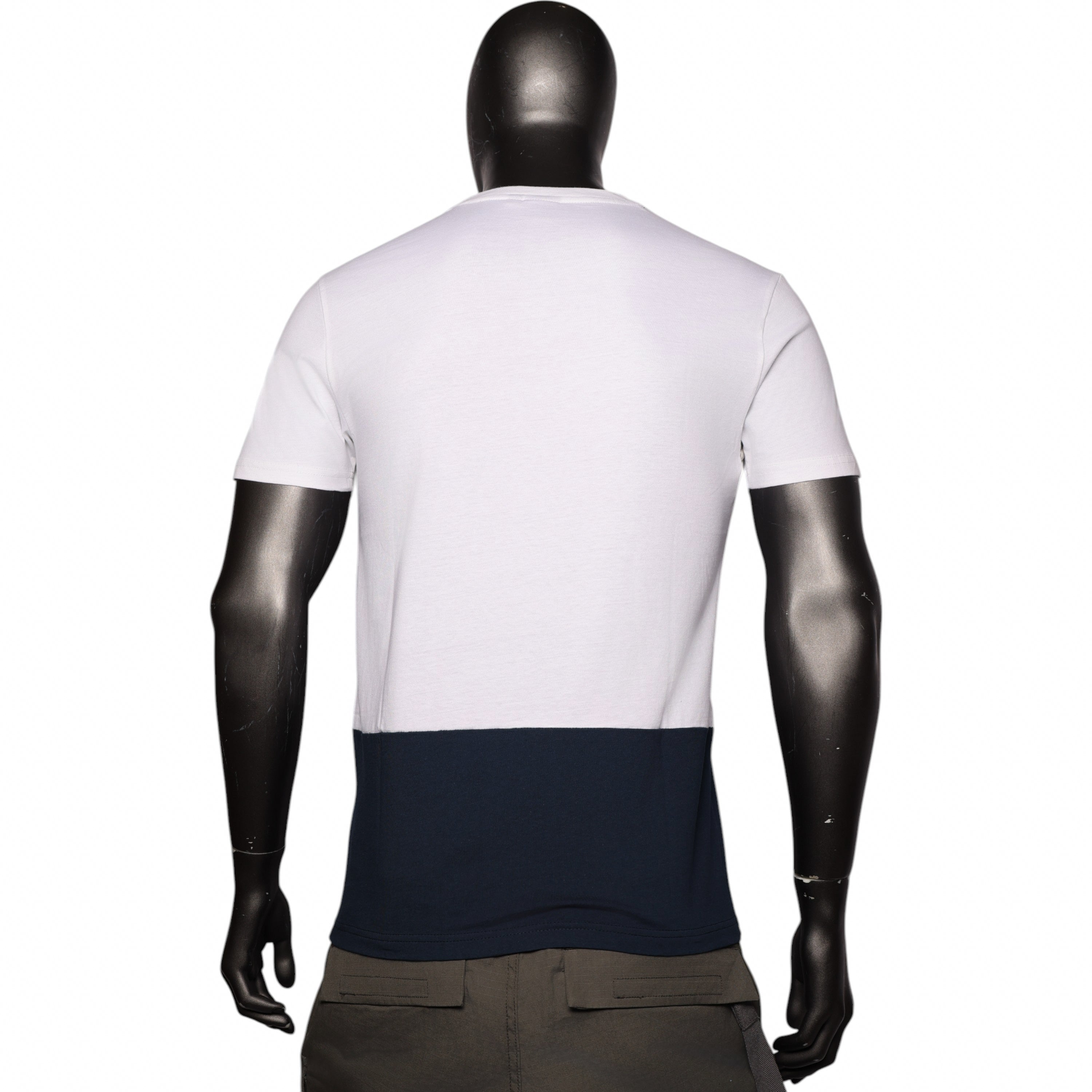 Polo T-Shirt Colourblock White